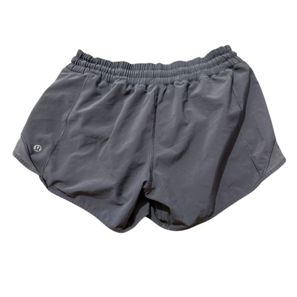 Lululemon gray running shorts size 4
